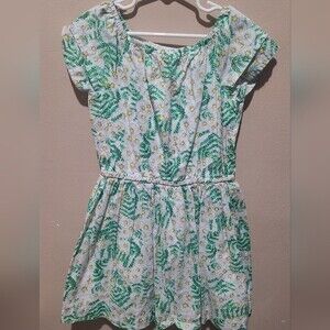 Gymboree Floral print pattern girls dress  Small 5-6 *